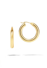 Small Hoop Earrings | 14K Solid Gold