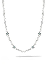 Aquamarine Star Tennis Necklace
