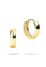 Cuff Huggie Earrings | 14K Solid Gold