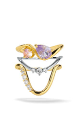 Mini Me Dual Tone 3 Ring Stack