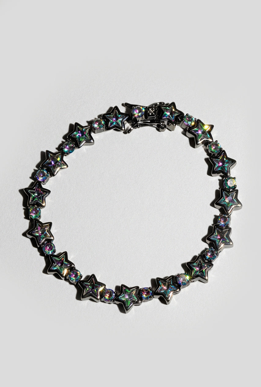 Bezel Star Tennis Bracelet - Mystic Topaz
