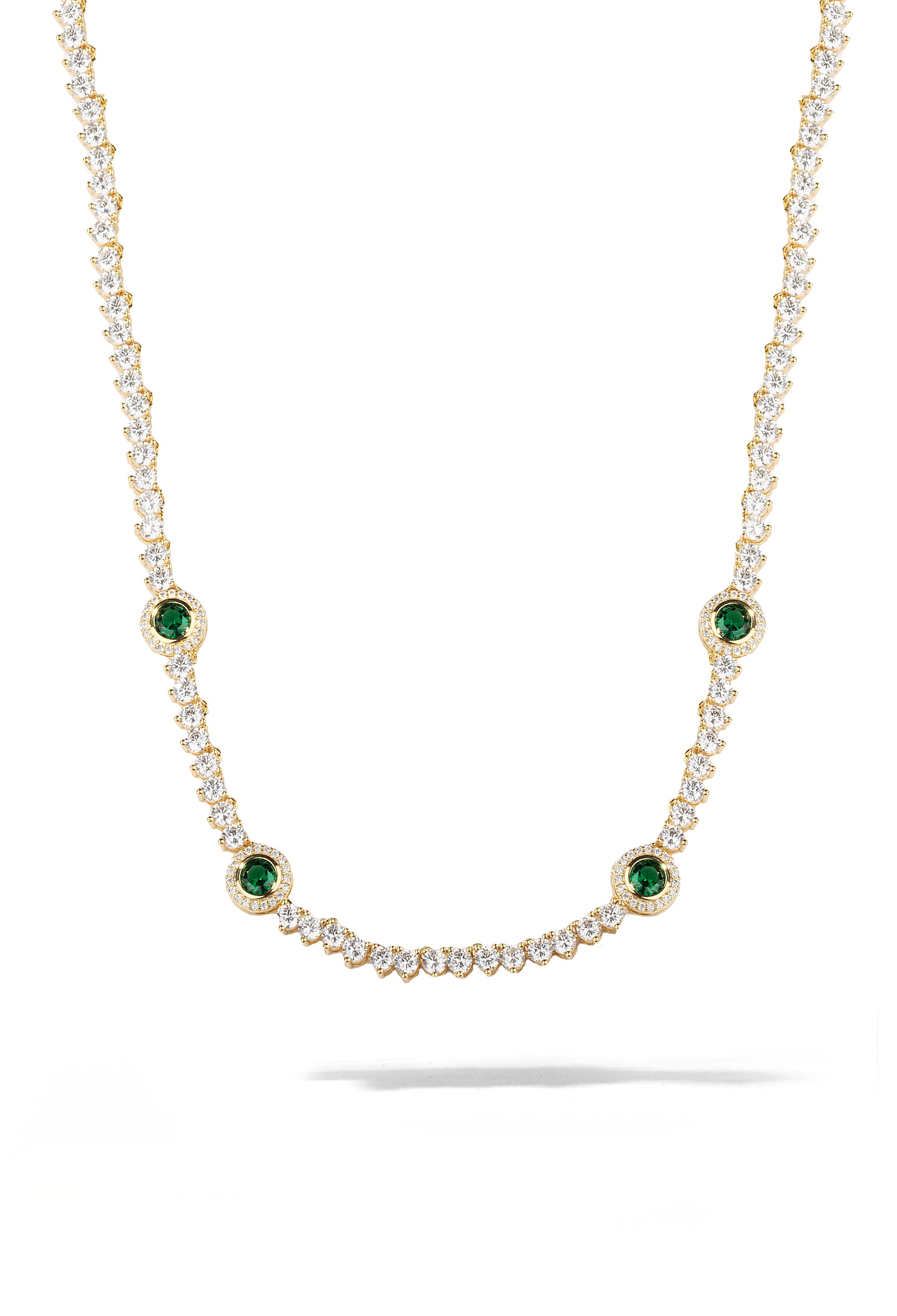 Emerald Tennis Necklace