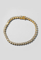 Gold Bezel Tennis Bracelet