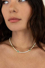 Emerald Tennis Necklace