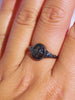 Black Rose Signet Ring