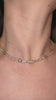 Gold White Star Tennis Necklace