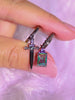 Black Sword Huggie Earring