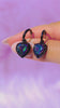 Vintage Mystic Topaz Heart Earrings