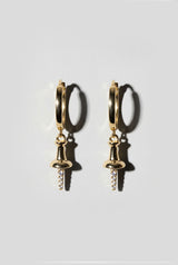 Pushpin Huggie Earring