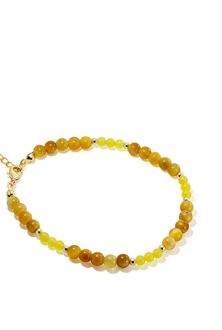 Tuscany | Tiger Eye + Lemon Jade Bracelet